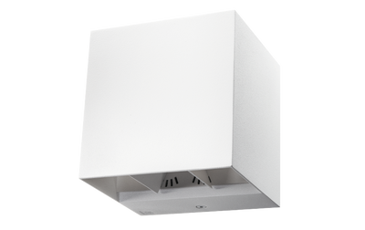 SG Artes wit 8W 3000K LED 480 lumen up/down binnen buiten kubusvorm dimbaar lichtbundel instelbaar