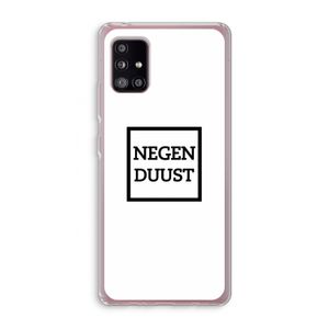 Negenduust vierkant: Samsung Galaxy A51 5G Transparant Hoesje