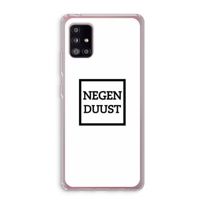 Negenduust vierkant: Samsung Galaxy A51 5G Transparant Hoesje