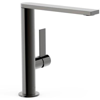 Wastafelkraan Tres Project | Opbouw | Draaibare uitloop | Mengkraan | Hoog model | 1-hendel | Rond | Black metal