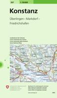 Wandelkaart - Topografische kaart 207 Konstanz | Swisstopo - thumbnail