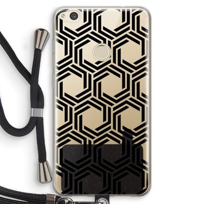 Geometrisch patroon: Huawei Ascend P8 Lite (2017) Transparant Hoesje met koord