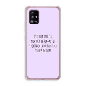 Tequila: Samsung Galaxy A51 5G Transparant Hoesje