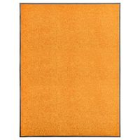 Deurmat wasbaar 90x120 cm oranje - thumbnail