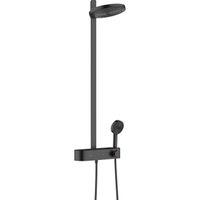 Hansgrohe Pulsify showerpipe 26cm 2jet eco planchet 40cm mat zwart 24241670 - thumbnail