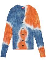 Diesel cardigan K-Jonny à effet tie dye - Bleu