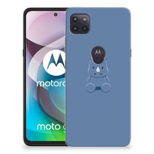 Motorola Moto G 5G Telefoonhoesje met Naam Baby Rhino