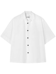 Jil Sander chemise en coton à manches courtes - Blanc