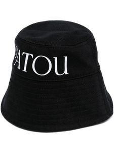 Patou bob à logo imprimé - Noir