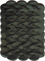 Moooi Carpets - Vloerkleed Serpentine Dark Green Low Pile - - thumbnail