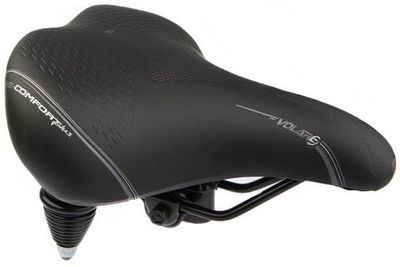 Selle Bassano Zadel volare xxl dubbelveer - zwart