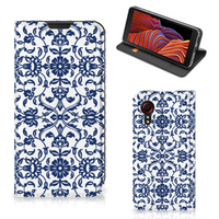 Samsung Galaxy Xcover 5 Smart Cover Flower Blue