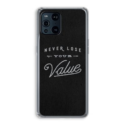Never lose your value: Oppo Find X3 Pro Transparant Hoesje