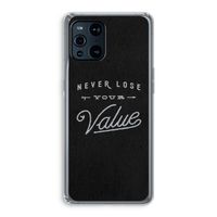 Never lose your value: Oppo Find X3 Pro Transparant Hoesje