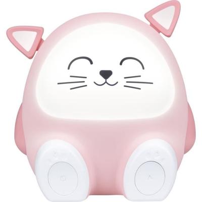 Lichtluidspreker & nachtlampje - BIGBEN - Kat - Bluetooth 5.0, 15W, Verstelbaar nachtlampje, Timer, USB-C batterij