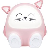Lichtluidspreker & nachtlampje - BIGBEN - Kat - Bluetooth 5.0, 15W, Verstelbaar nachtlampje, Timer, USB-C batterij