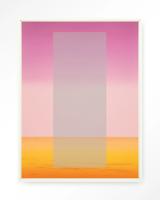 Urban Cotton Wandkleed 'Gradient 2' 80 x 110cm in Floating Frame - off white