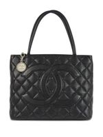 CHANEL Pre-Owned sac à main Medallion en cuir (2000) - Noir - thumbnail