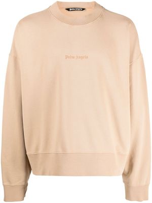 Palm Angels sweat en coton à logo imprimé - Tons neutres