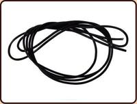 Ruben Robijn Leren koord zwart rond 1 Stuks