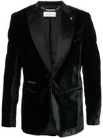 Philipp Plein single-breasted velvet blazer - Noir - thumbnail