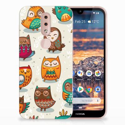 Nokia 4.2 | TPU Hoesje | Vrolijke Uilen