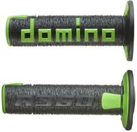 Domino rubber handvat "a360 rubber grip a360 black/green 120/123mm clo