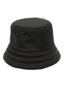 Moncler Grenoble bob à patch logo - Noir