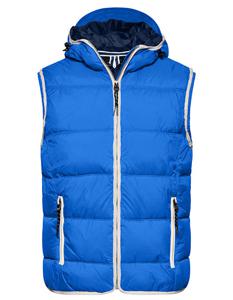 James & Nicholson JN1076 Men´s Maritime Vest - /Nautic-Blue/White - S