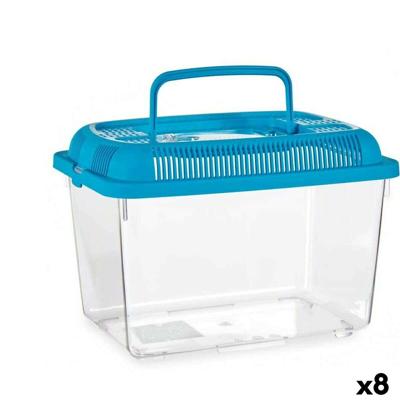 Vissenkom Mascow Blauw Plastic 7 L 20 x 20 x 30 cm Met handvat Groot (8 Stuks)