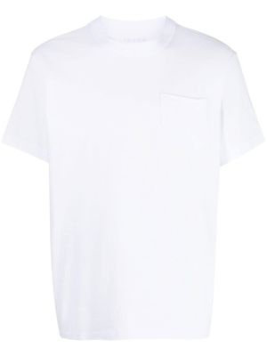 sacai t-shirt à détail zippé - Blanc