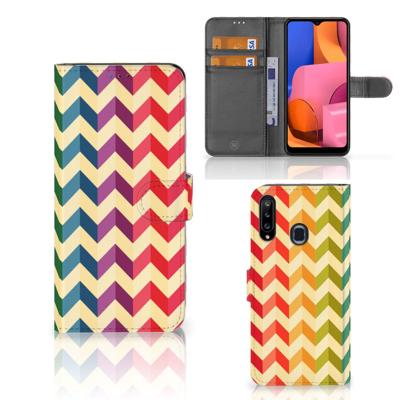 Samsung Galaxy A20s | Telefoon Hoesje | Zigzag Multi Color Samsung Galaxy A20s | Telefoon Hoesje | Zigzag Multi Color