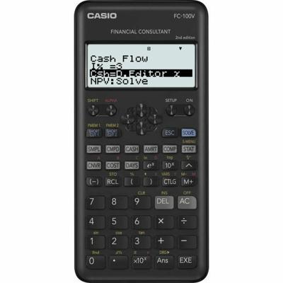 Wetenschappelijke rekenmachine Casio FC-100V Zwart