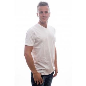 Slater Basic T-Shirt V- neck White Two Pack (art 3500)