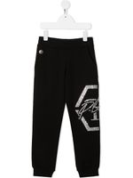 Philipp Plein Junior pantalon de jogging Hexagon - Noir - thumbnail