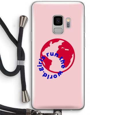 Run The World: Samsung Galaxy S9 Transparant Hoesje met koord