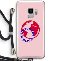 Run The World: Samsung Galaxy S9 Transparant Hoesje met koord