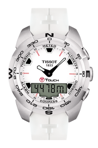 Horlogeband Tissot T0134201701100A / T610027566 Rubber Wit 21mm