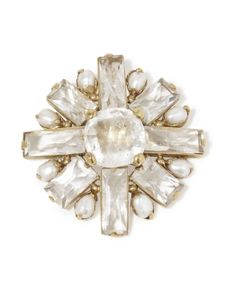 Goossens broche Stones Pearls - Or