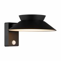 Buitenlamp solar antraciet &apos;Justina&apos; draadloos met sensor design led