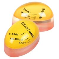 Benson Eierwekker - 2x - rood/geel - siliconen - kookwekker eieren - zacht/medium/hard - 6 x 4 cm Benson Eierwekker - 2x - rood/geel - siliconen - kookwekker eieren - zacht/medium/hard - 6 x 4 cm