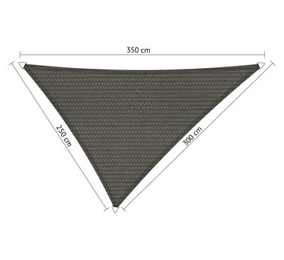 Driehoek ongelijkzijdig 2,50x3,00x3,50 m Cool Grey - Shadow comfort