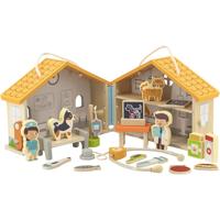 VIGA dierenziekenhuis, h: 17 cm, l: 22 cm, b: 12 cm, 19 onderdelen/ 1 doos