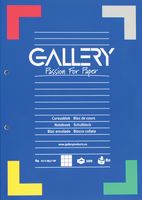 Gallery cursusblok, ft A4, 80 g/m², 2-gaatsperforatie, geruit 5 mm, 100 vel - thumbnail