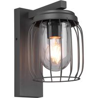 LED Tuinverlichting - Wandlamp - Trion Tinolo - E27 Fitting - Rond - Spatwaterdicht IP44 - Mat Antraciet - Aluminium LED Tuinverlichting - Wandlamp - Trion Tinolo - E27 Fitting - Rond - Spatwaterdicht IP44 - Mat Antraciet - Aluminium