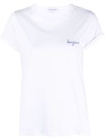 Maison Labiche t-shirt en coton biologique à slogan brodé - Blanc - thumbnail