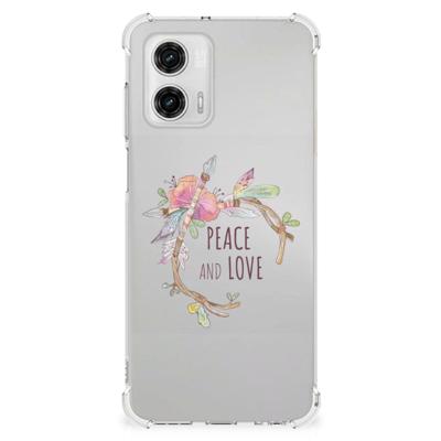 Motorola Moto G73 Stevig | Bumper Hoesje | Boho Text