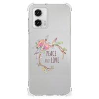 Motorola Moto G73 Stevig | Bumper Hoesje | Boho Text