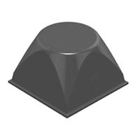 3M 7000001889 Apparaatvoet Vierkant Zwart (b x h) 20.6 mm x 13.2 mm 1 stuk(s) - thumbnail