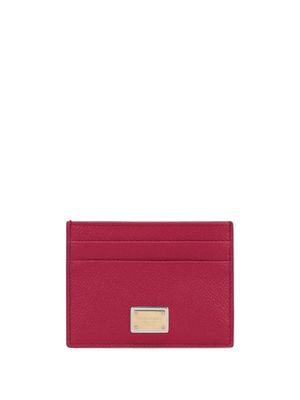 Dolce & Gabbana porte-cartes Dauphine à plaque logo - Rose